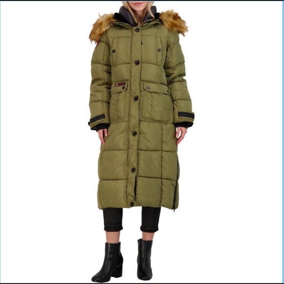 Canada Weather Gear Women's Long Hooded Puffer Coat - Picture 2 of 12